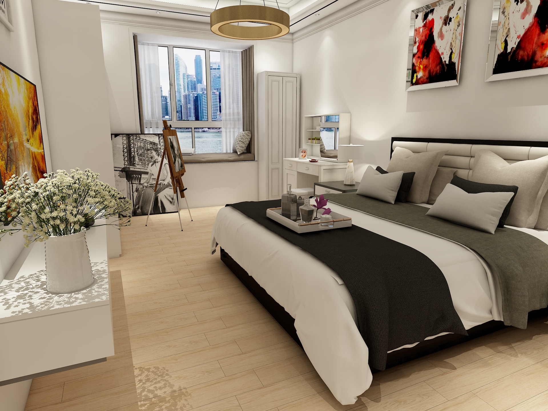 木紋地磚 - 臥室