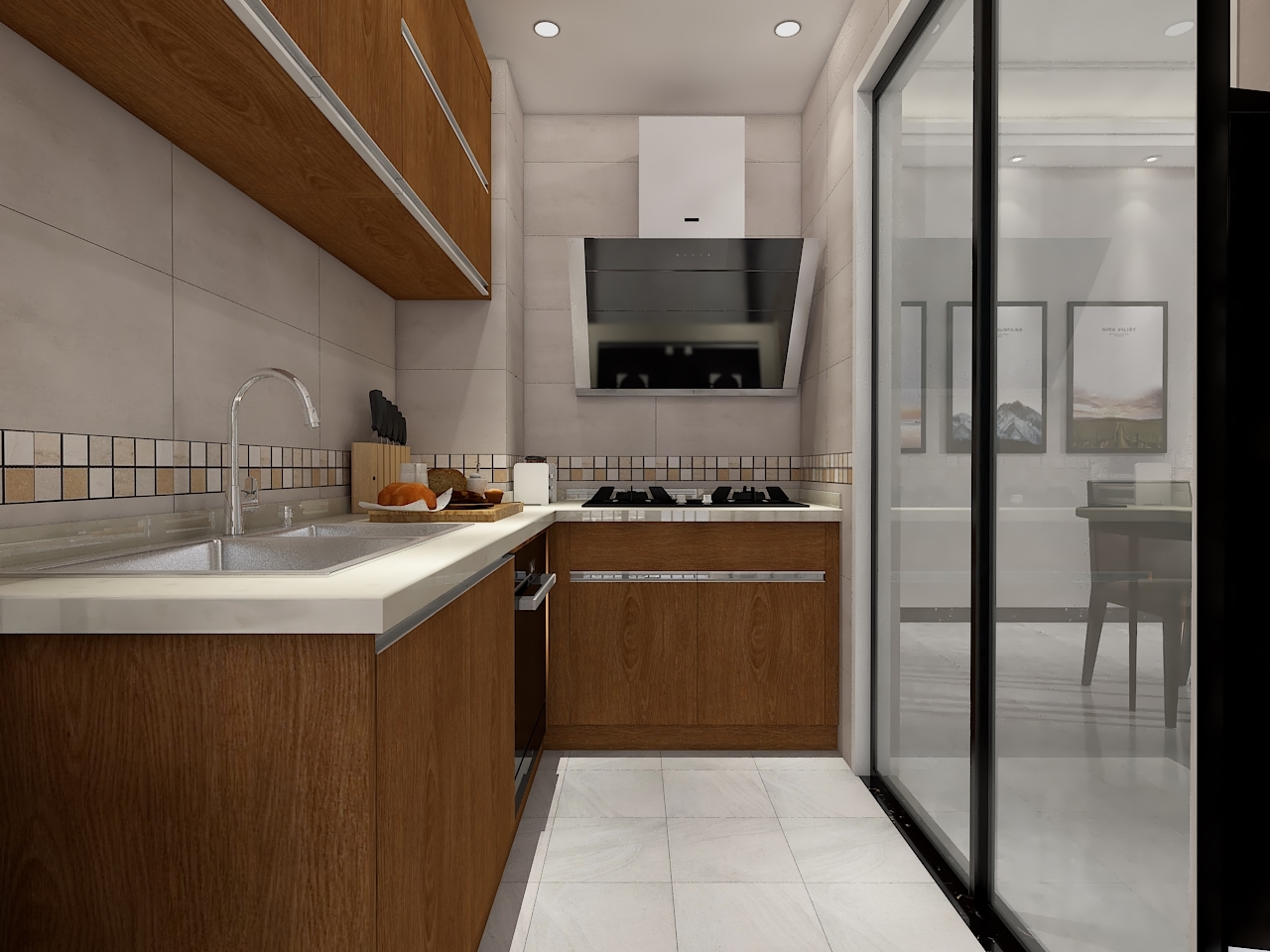 地磚，墻磚 -- 廚房